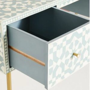 Inlay Entryway Console Desk Table - Moroccan - Image 3