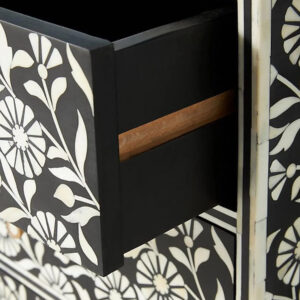 Lalita Bone Inlay Nightstand Black - Image 3