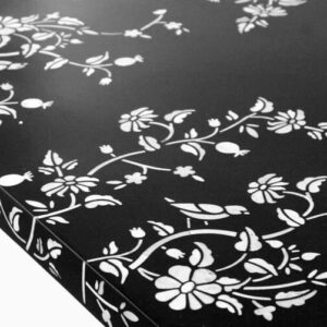 Flora Bone Inlay Dining Table Black - Image 2