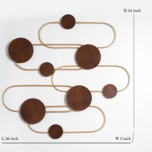 W-Riverleaf Wooden Wall Decor - Image 3