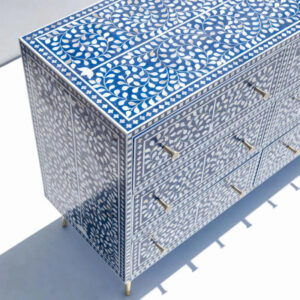 Mother of Pearl Nine Drawer Dresser - Image 2